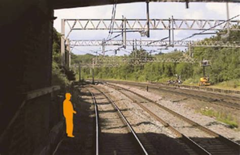 Rail worker in 'near miss' on West Coast Main Line